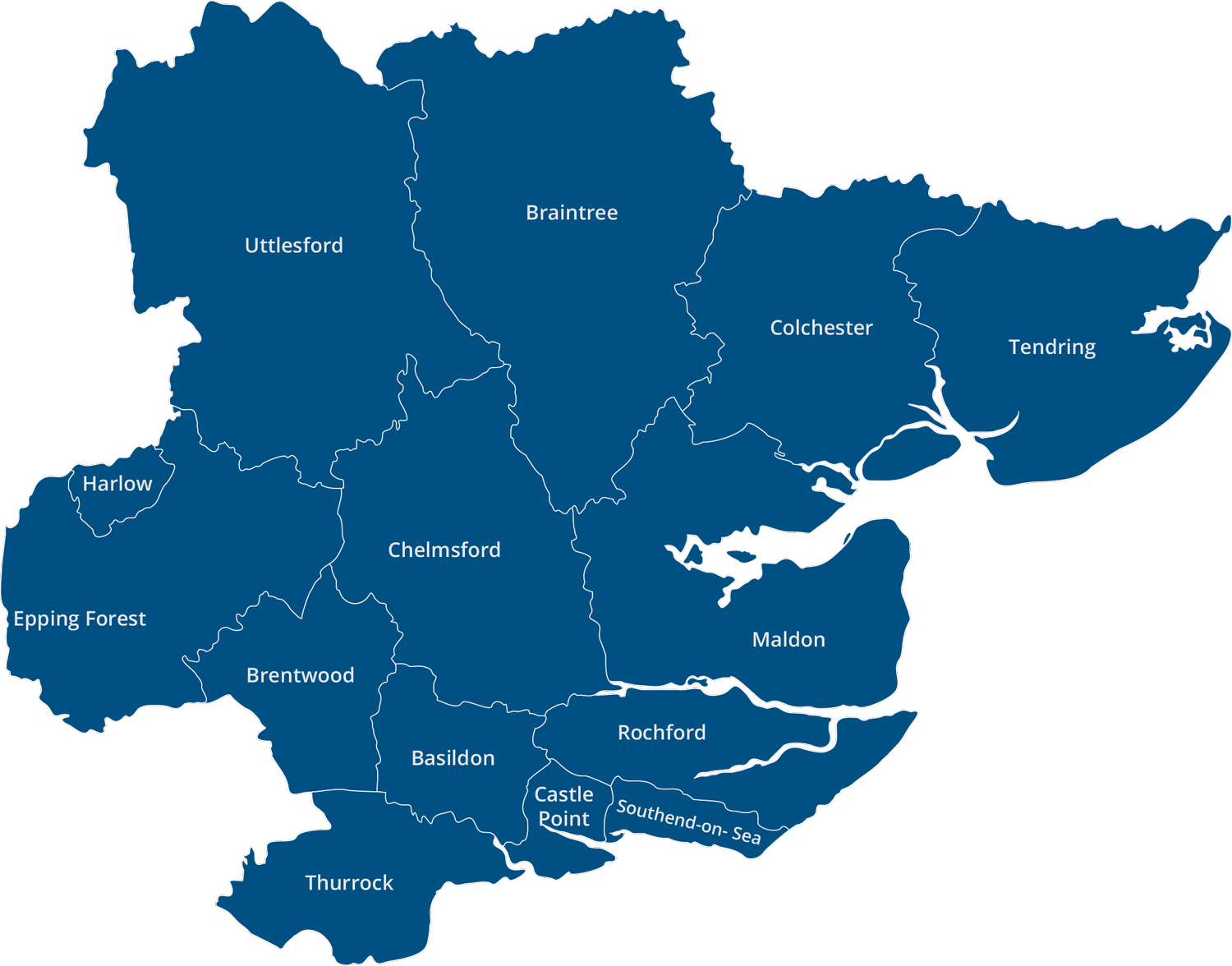 Service Area Map of Essex